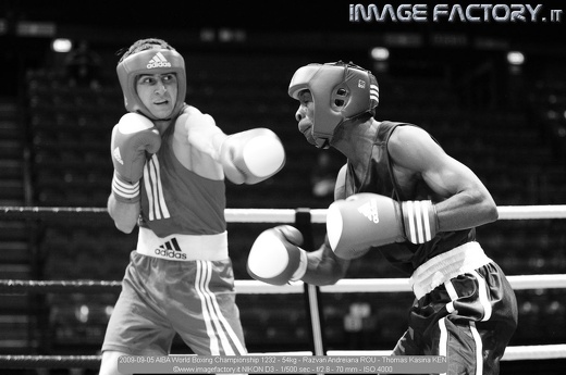 2009-09-05 AIBA World Boxing Championship 1232 - 54kg - Razvan Andreiana ROU - Thomas Kasina KEN
